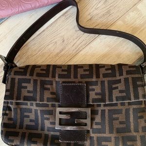 Fendi Monogram zucchino Baguette bag
